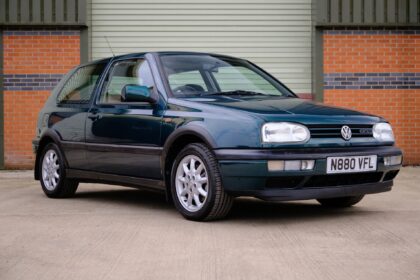 Will Young's 1996 VW Golf GTi, the car he was fined £666 for using a phone in while driving, is heading to auction with a £12,000 estimate despite being 30 years old.