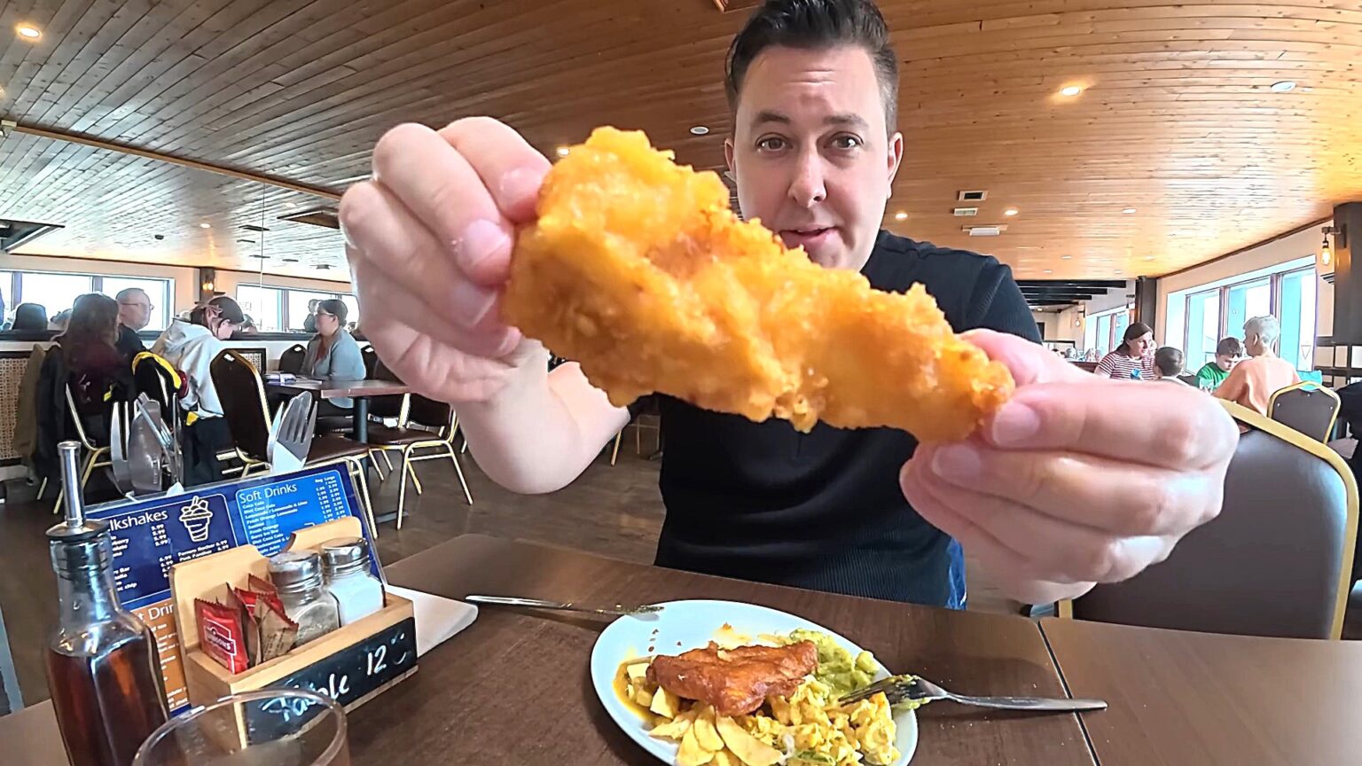 Britain's only all-you-can-eat fish and chip buffet in Arbroath, Scotland charges just £14.99 for unlimited battered haddock, chips and desserts, sending a viral video to 1.7m views.