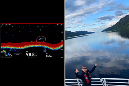 Loch Ness boat skipper Shaun Sloggie claims he's spotted Nessie on sonar - convinced the plesiosaur-shaped contact 300 feet down is the legendary monster.