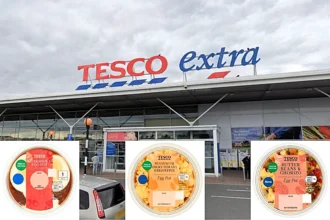 Tesco launches new £5.50 Clubcard hot meal deal trial across 39 UK stores featuring bacon rolls, breakfast wraps and paninis to rival high street chain breakfast offers.