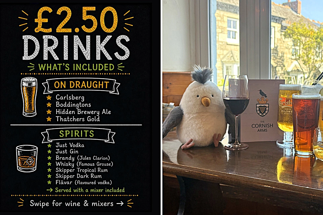 Cornish pub The Cornish Arms goes viral after slashing pint prices to just £2.50 with new 'Proper Pub Prices' initiative to bring back affordable locals in Constantine.