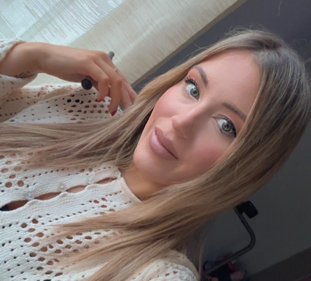 Italian teacher Ylenia Prisco, 31, horrified after finding a ladybird hidden inside her Franuì chocolate-coated raspberry snack, sparking viral 6.6m view TikTok video.