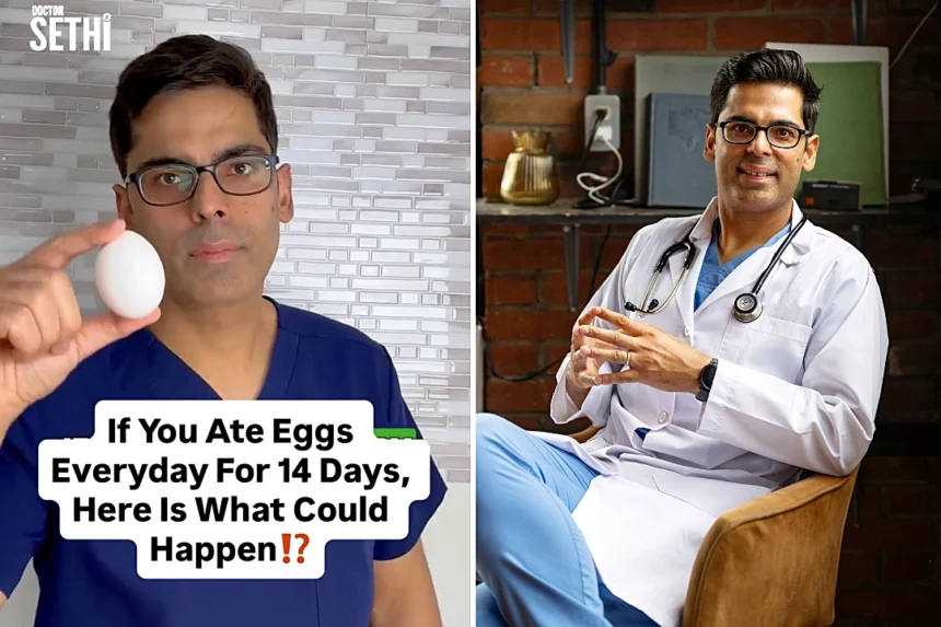 A Harvard-trained doctor has revealed what happens to your eyes, brain, hair and cholesterol when you eat eggs every day for two weeks - and the results may surprise you.