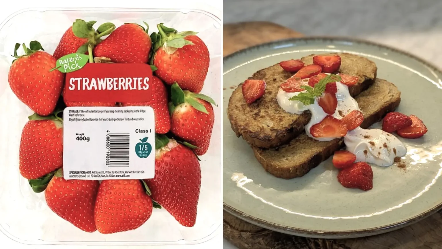Aldi is giving away thousands of free strawberries at its Wimbledon store and cutting British strawberries to just 99p nationwide as Wimbledon gets underway