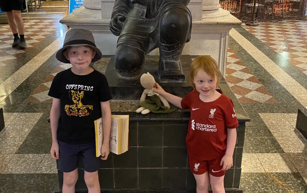 An American mum living in Manchester says she and her British husband will sit at opposite ends of the sofa if England face the US at the World Cup - with the kids as a buffer.