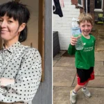 An American mum living in Manchester says she and her British husband will sit at opposite ends of the sofa if England face the US at the World Cup - with the kids as a buffer.