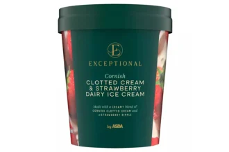 Asda has launched a new Cornish Clotted Cream & Strawberry Ice Cream ahead of Wimbledon. Discover the premium British dessert, price, ingredients and where to buy it.
