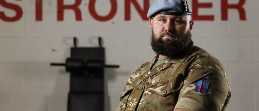 A serving Army corporal has been crowned Europe's Strongest Man and released from all duties to train full-time - he now eats 5,000 calories a day and has his sights set on the world title.