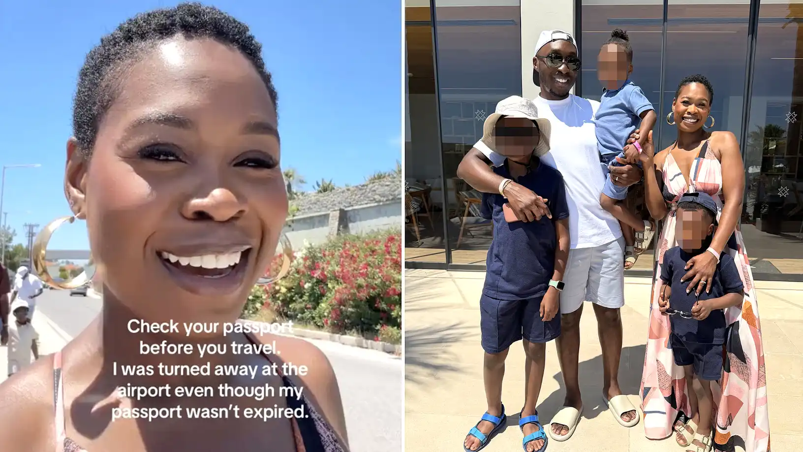 A mum was left stranded at Gatwick while her family flew to Greece after being caught out by a little-known post-Brexit passport rule that caught her completely off guard.