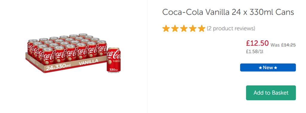 Vanilla Coca-Cola has returned to UK shelves exclusively at Iceland, delighting fans after disappearing from most retailers. Find prices and availability here