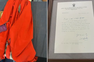 A ceremonial gown worn at King Charles's 1969 investiture has been found at a roadshow alongside an original Queen Elizabeth II invite - owned by Lloyd George's grandson.