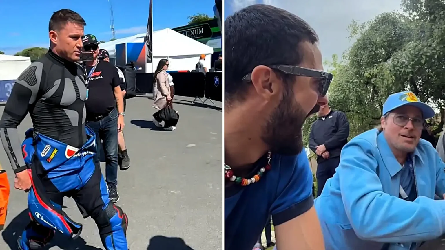 Brad Pitt and Channing Tatum descended on the Isle of Man TT race weekend - with F1 star Oscar Piastri also attending and a viral 22 Jump Street moment stealing the show.