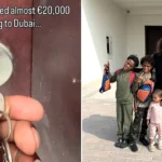 A family who moved to Dubai for a fresh start were stranded in 40C heat with three children and 10 suitcases after being conned out of thousands by property scammers.