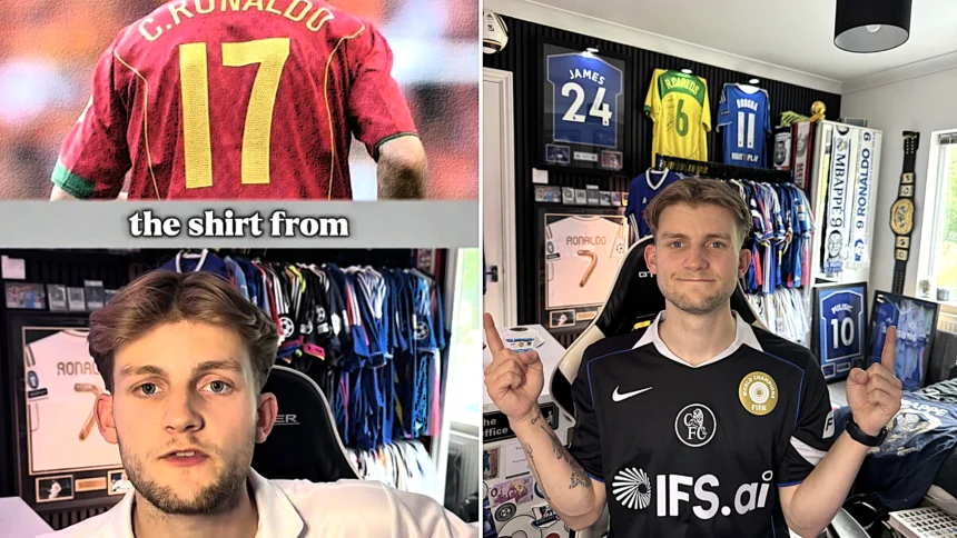 A football collector has revealed his £30,000 shirt collection and says forgotten kits in your cupboard could be worth a fortune - Gazza's Italia 90 shirt fetches £1,200.