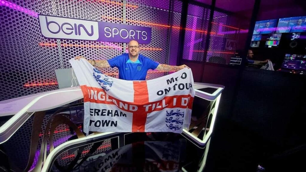 An England superfan who has spent £90,000 following the Three Lions says Ghana fans taunted him with a banner reading "it will never come home" before a frustrating 0-0 draw in Boston.