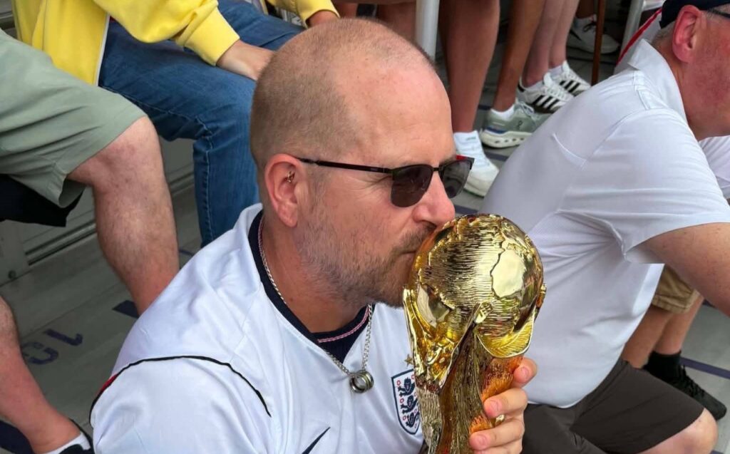 An England superfan who has spent £90,000 following the Three Lions says Ghana fans taunted him with a banner reading "it will never come home" before a frustrating 0-0 draw in Boston.