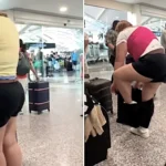 A holidaymaker was filmed pulling on layer after layer of clothes from her suitcase in a Bali airport repacking area to dodge an excess baggage fee - and viewers are divided on the tactic.