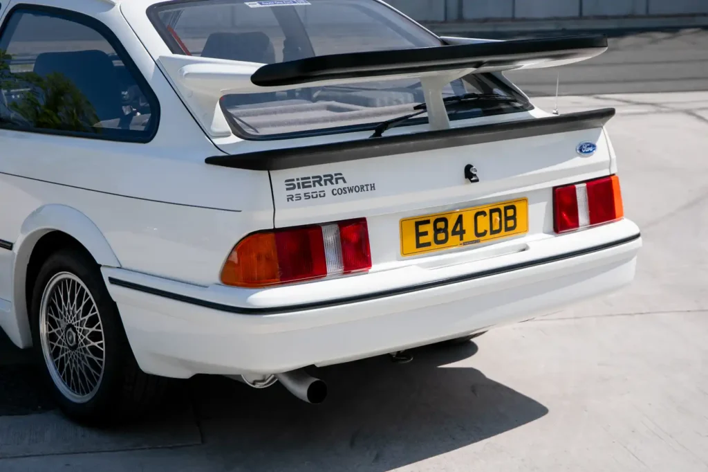 A Ford Sierra Cosworth that sold for £16,000 in 1987 is now on sale for £200,000 - the diamond white RS500 has just 16,700 miles and is one of the most original ever found.