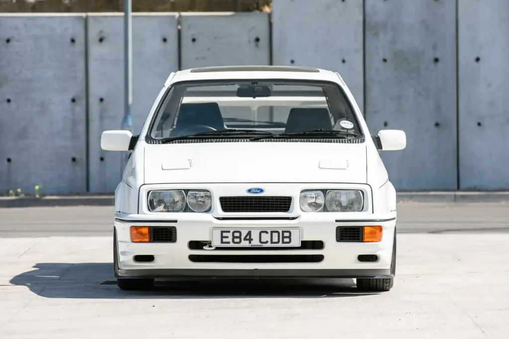 A Ford Sierra Cosworth that sold for £16,000 in 1987 is now on sale for £200,000 - the diamond white RS500 has just 16,700 miles and is one of the most original ever found.