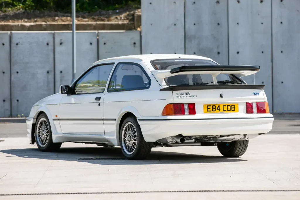 A Ford Sierra Cosworth that sold for £16,000 in 1987 is now on sale for £200,000 - the diamond white RS500 has just 16,700 miles and is one of the most original ever found.