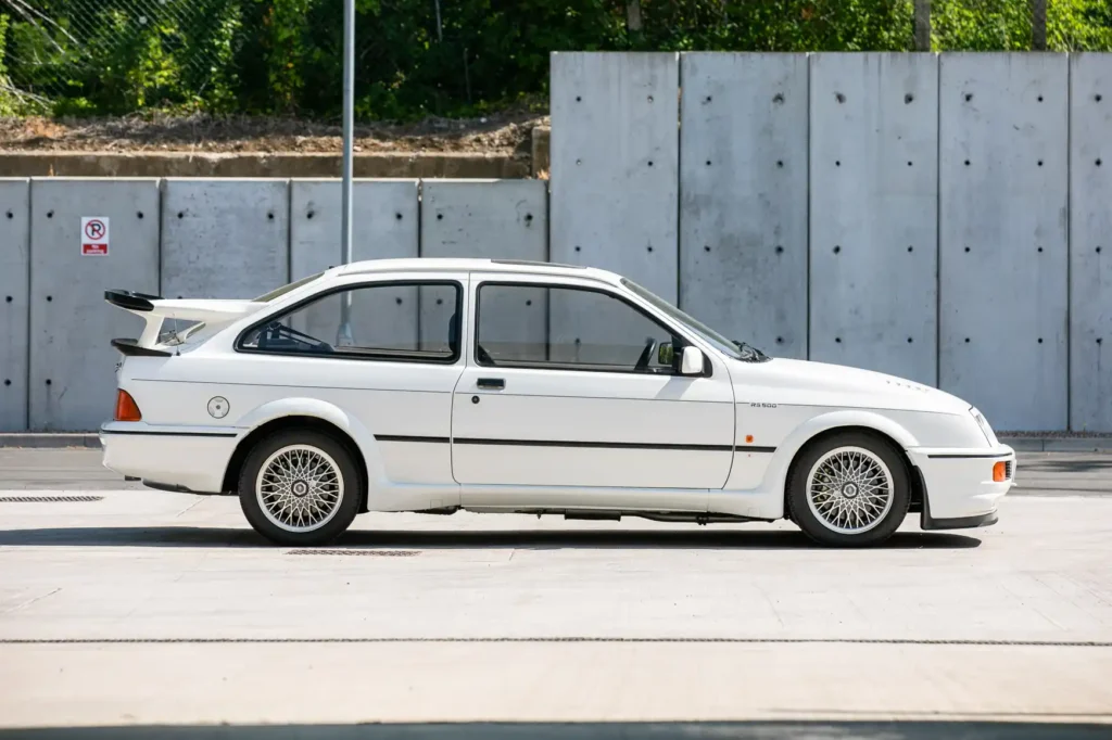 A Ford Sierra Cosworth that sold for £16,000 in 1987 is now on sale for £200,000 - the diamond white RS500 has just 16,700 miles and is one of the most original ever found.