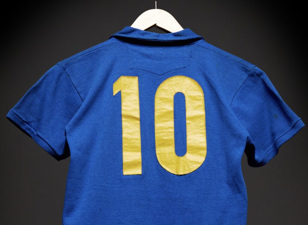 Iconic Brazil number 10 shirt worn by Pelé in historic 1958 World Cup final when he scored twice aged just 17 set to go under the hammer for staggering £4.5million.