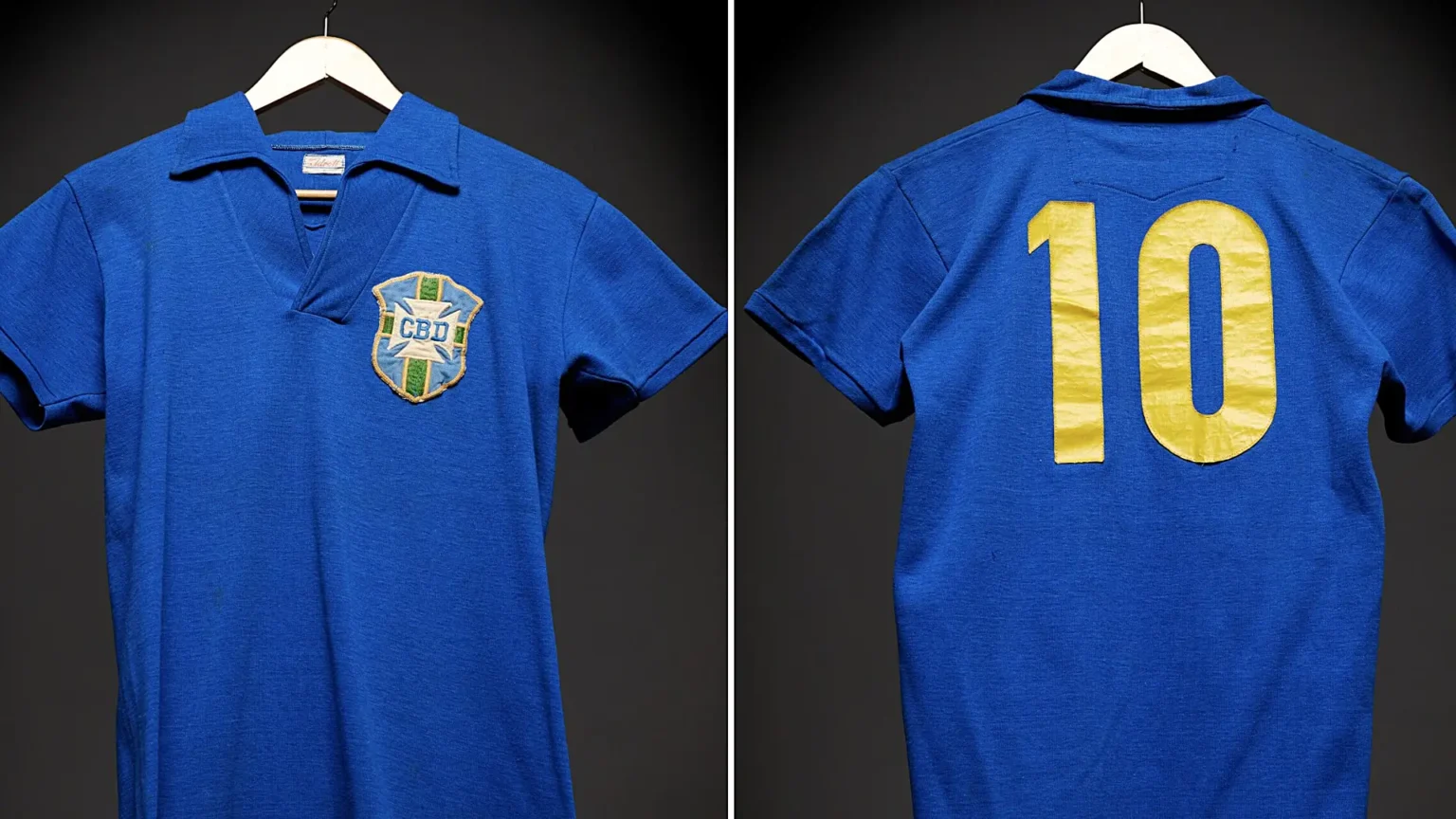 Iconic Brazil number 10 shirt worn by Pelé in historic 1958 World Cup final when he scored twice aged just 17 set to go under the hammer for staggering £4.5million.