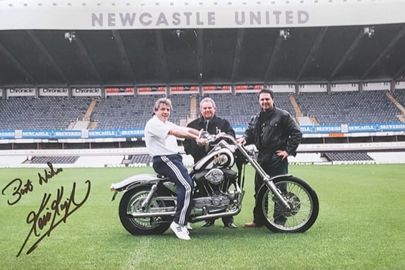 Kevin Keegan is auctioning his Newcastle United-liveried 1990 Harley-Davidson Sportster to raise funds for Cancer Research UK following his stage four cancer diagnosis.