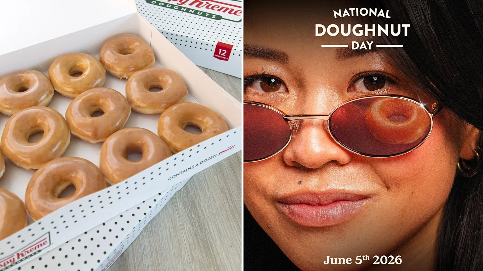 Doughnut lovers can grab a free Krispy Kreme this week as the chain gives away a whopping 26,000 Original Glazed treats across the UK to celebrate National Doughnut Day.