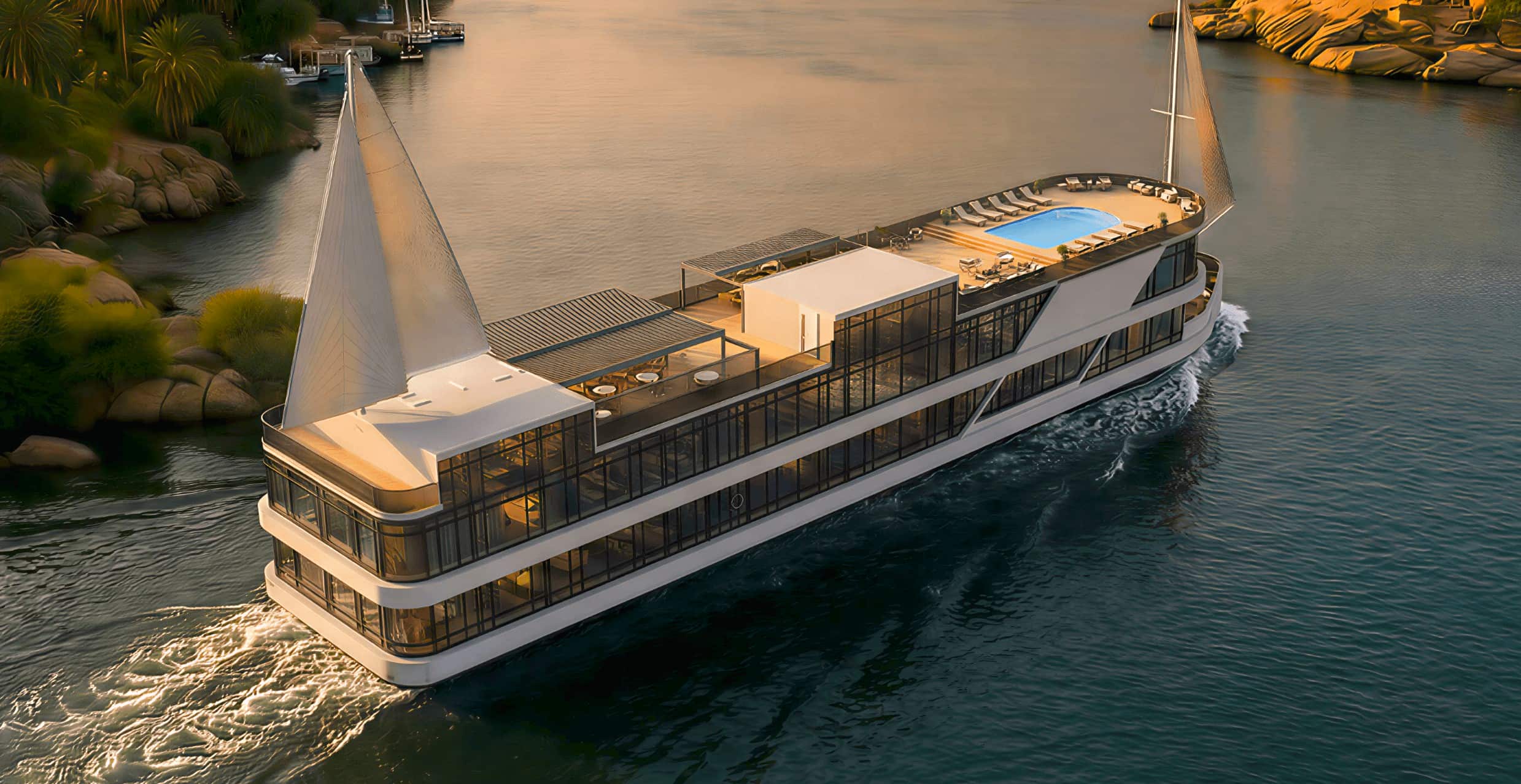 Luxury private yacht holiday for two on iconic Nile river voyage between Luxor and Aswan goes up for sale at £14,900 through unusual online auction with charitable element.
