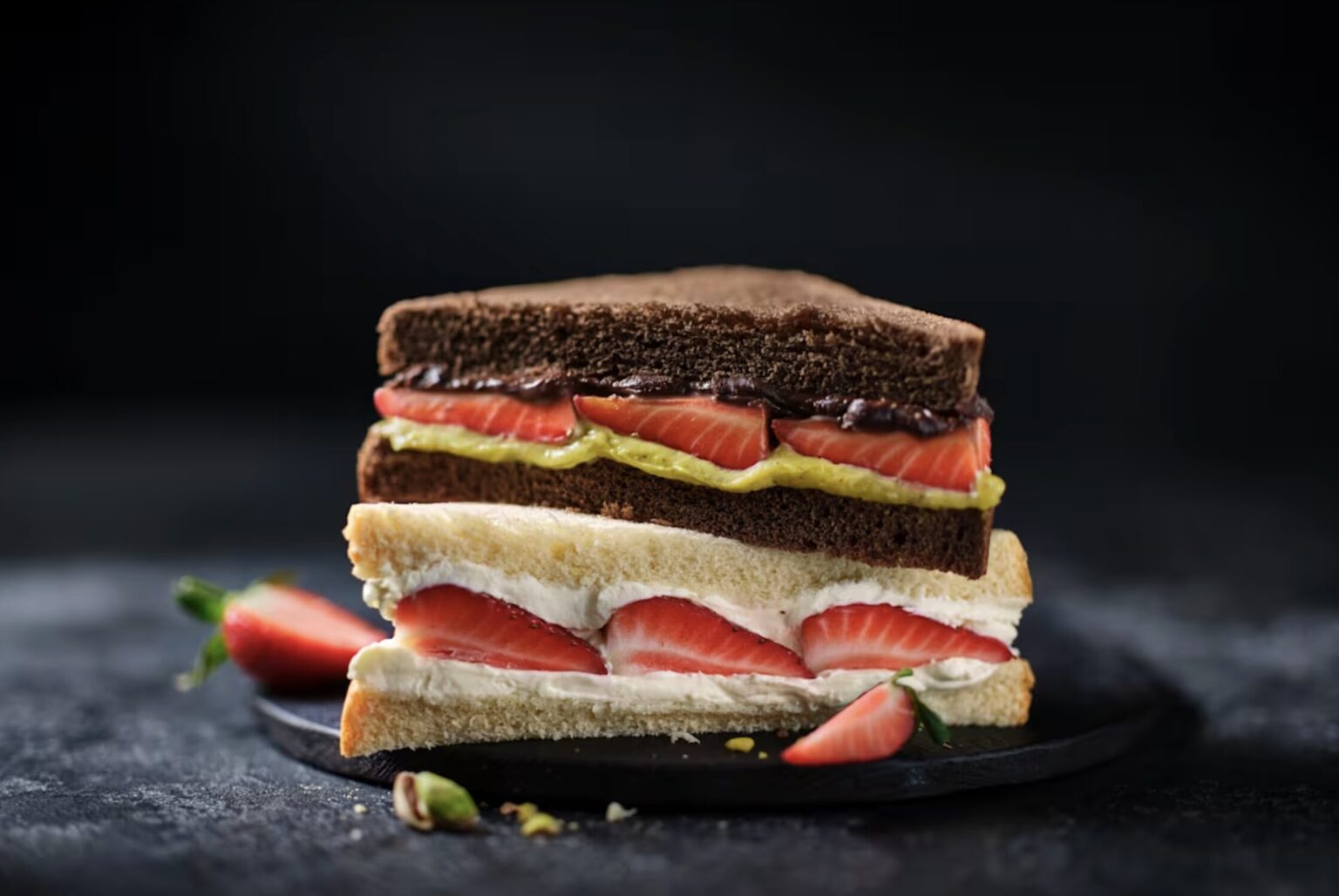 Marks & Spencer brings back its viral strawberry sandwich and launches a new chocolate, strawberry & pistachio version, sending shoppers into a frenzy.