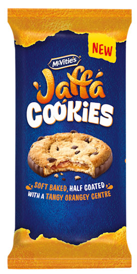 McVitie's launches first-ever Jaffa Cookie, blending the iconic orange-chocolate Jaffa Cake flavour with a soft-baked cookie. Available now at Asda Express stores.
