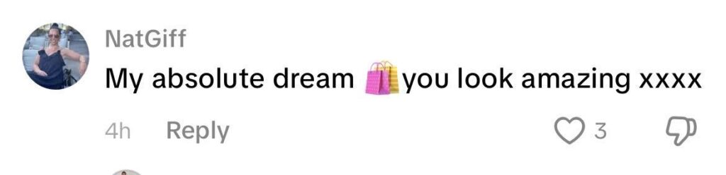 Social media comment on the post of Jordan Pickford's wife Megan went on a prosecco Selfridges spree browsing £6,150 Celine tops ahead of the World Cup - declaring she's on a mission to bring back the WAGs.