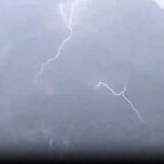 Dazzling blue and white flashes lit up mountains in southern Mexico like a giant strobe light - sparking wild theories about UFOs, earthquakes and paranormal activity.