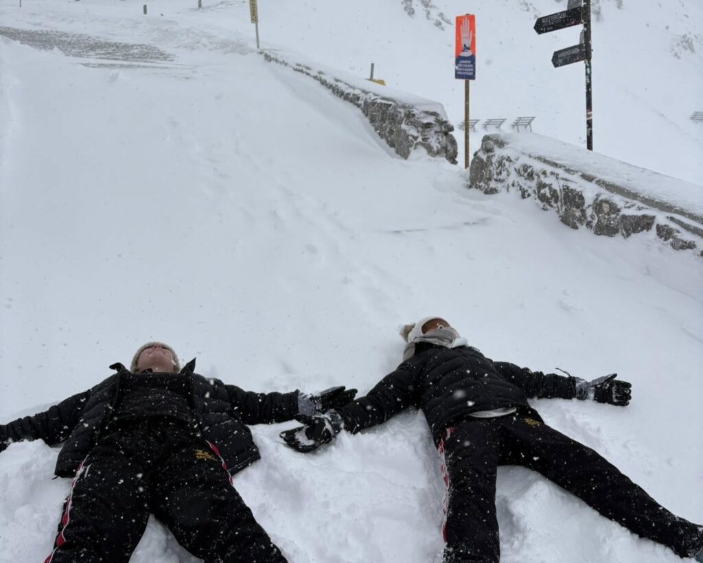 A mum flew her daughters to Austria for just 24 hours after realising they had never seen snow - grabbing flights to Innsbruck for £35 each for the ultimate coolcation.