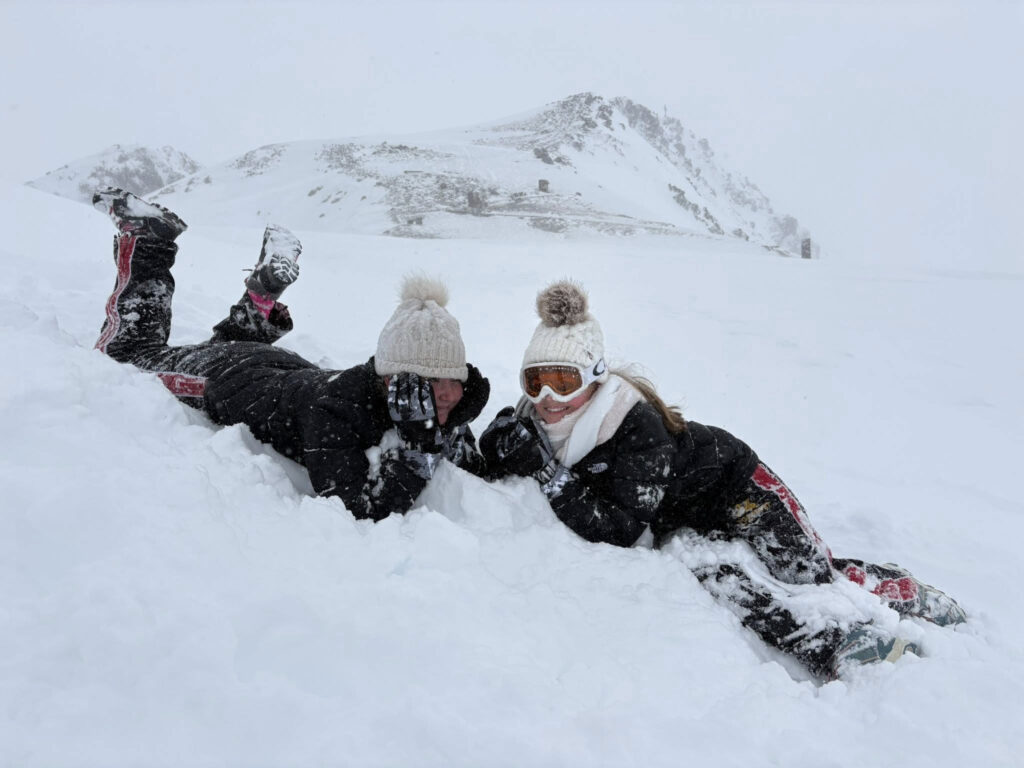 A mum flew her daughters to Austria for just 24 hours after realising they had never seen snow - grabbing flights to Innsbruck for £35 each for the ultimate coolcation.