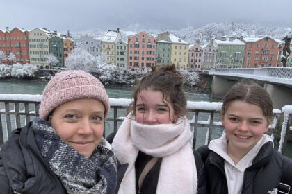 A mum flew her daughters to Austria for just 24 hours after realising they had never seen snow - grabbing flights to Innsbruck for £35 each for the ultimate coolcation.