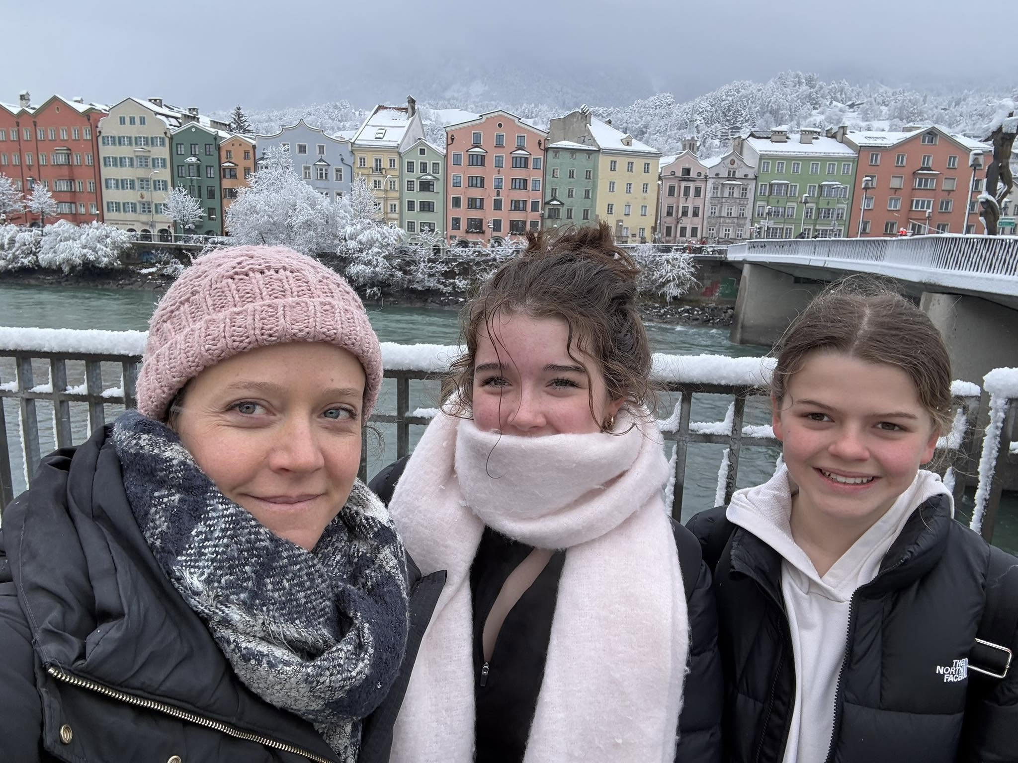 A mum flew her daughters to Austria for just 24 hours after realising they had never seen snow - grabbing flights to Innsbruck for £35 each for the ultimate coolcation.