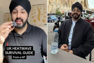 A GP says freezing a hot water bottle, chilling your moisturiser and skipping the roast dinner are his top tips for surviving the heatwave - and his video racked up 219,000 views.