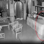 A woman was left spooked after her mother's CCTV appeared to capture a misty, ghost-like figure gliding through the living room at 3am, sparking fierce debate online over what it really is.