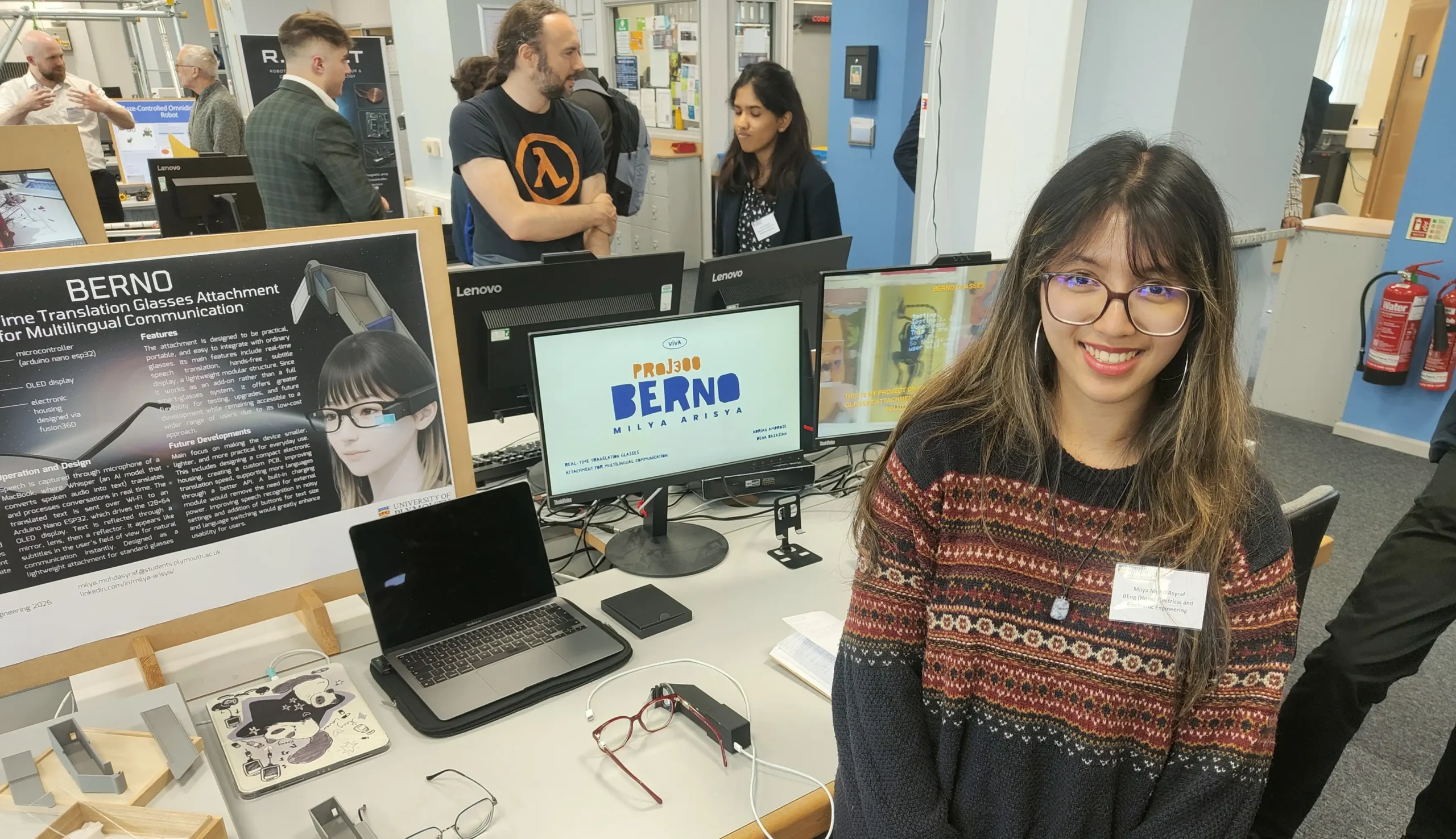 A student has created AI-powered glasses that translate any language into real-time subtitles before your eyes - for just £30, a fraction of similar devices costing thousands.