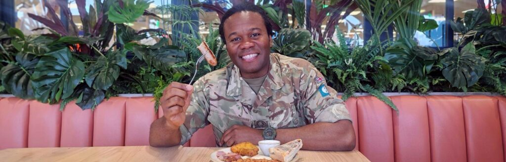 Tesco is giving away free hot breakfasts to serving Armed Forces personnel and veterans at 335 cafés across the UK on Armed Forces Day this Sunday - no purchase necessary.