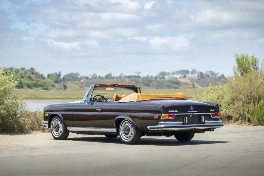 Own a piece of Hollywood history as Tom Hanks and Rita Wilson's restored 1971 Mercedes-Benz 280 SE 3.5 Cabriolet heads to auction with a £315,000 estimate.