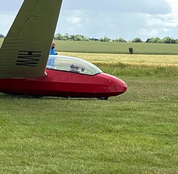 Casimer 'Casey' Bukowski, 102, returned to the Essex airfield where he served in 1943 - the WWII vet who survived a POW camp even soared in a glider to mark the occasion.