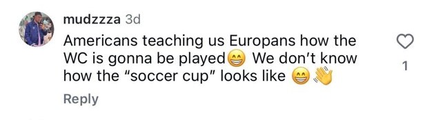 Social media comment on the post of Champions League final streaker Kinsey Wolanski has explained the World Cup to her American fans - but calling a draw a tie sent European football fans into a frenzy.