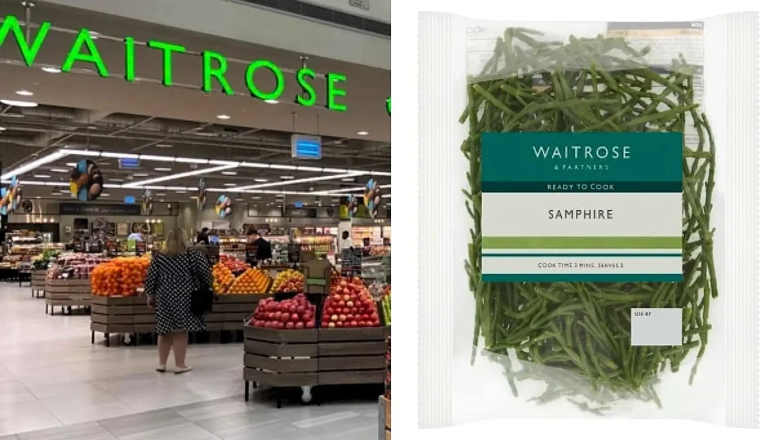 Waitrose is the first UK supermarket to sell British-grown samphire all year round - using glasshouse tech to break the salty sea vegetable's traditional 12-week season.