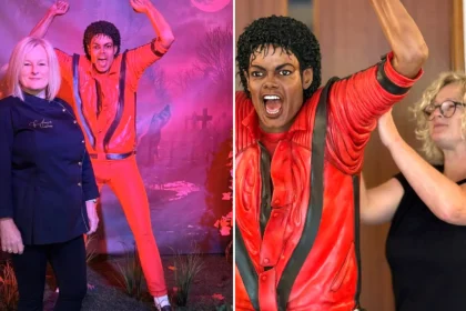 Aberdare baker Emma Jayne spent nearly three weeks crafting a life-sized Michael Jackson sculpture made entirely from cake to mark a cinema screening of the film Michael.