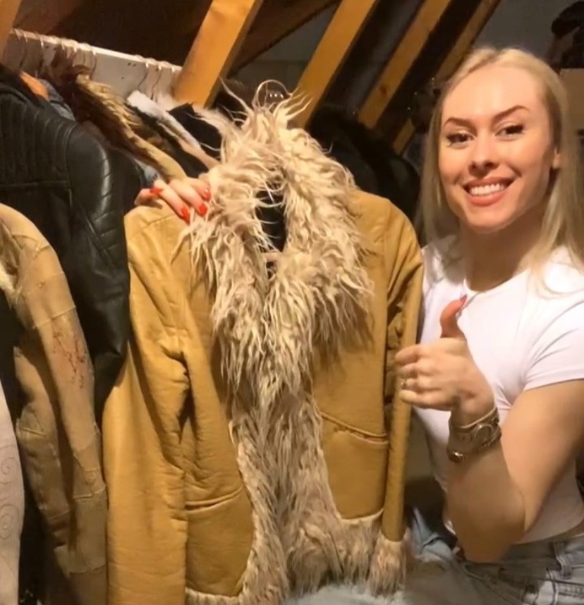 A British woman with autism and ADHD bought a vintage Ralph Lauren jacket for just £10 and flipped it for £115 - now she earns up to £1,000 a month reselling from home.