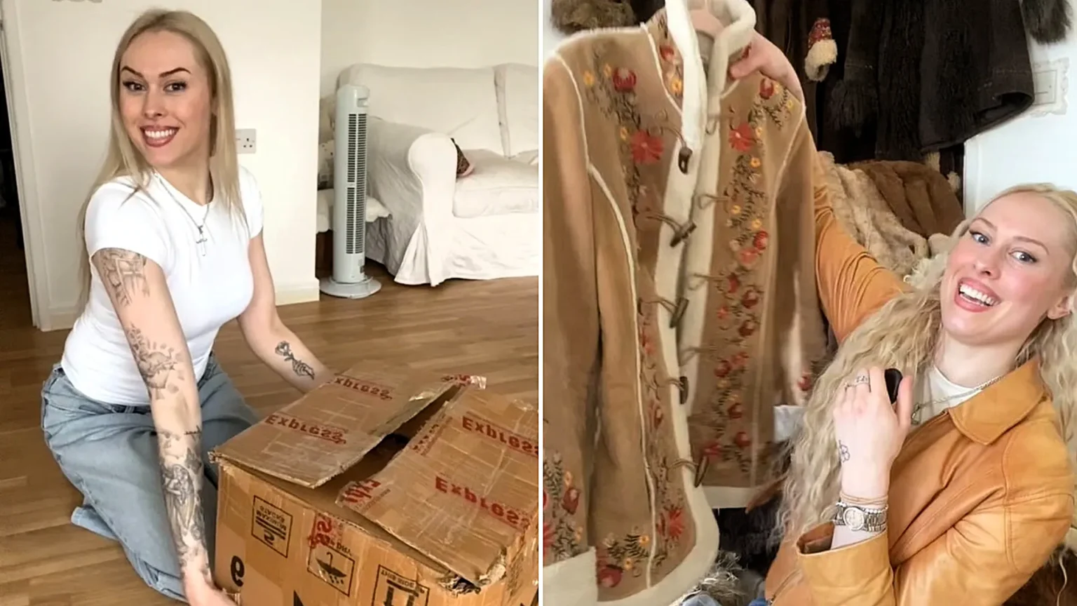 A British woman with autism and ADHD bought a vintage Ralph Lauren jacket for just £10 and flipped it for £115 - now she earns up to £1,000 a month reselling from home.