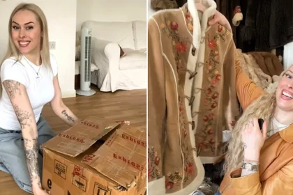 A British woman with autism and ADHD bought a vintage Ralph Lauren jacket for just £10 and flipped it for £115 - now she earns up to £1,000 a month reselling from home.
